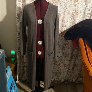 BDG Classic Brown Long Cardigan